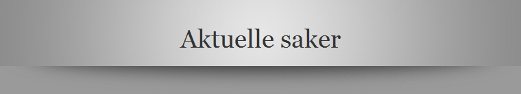 Aktuelle saker
