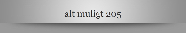 alt muligt 205